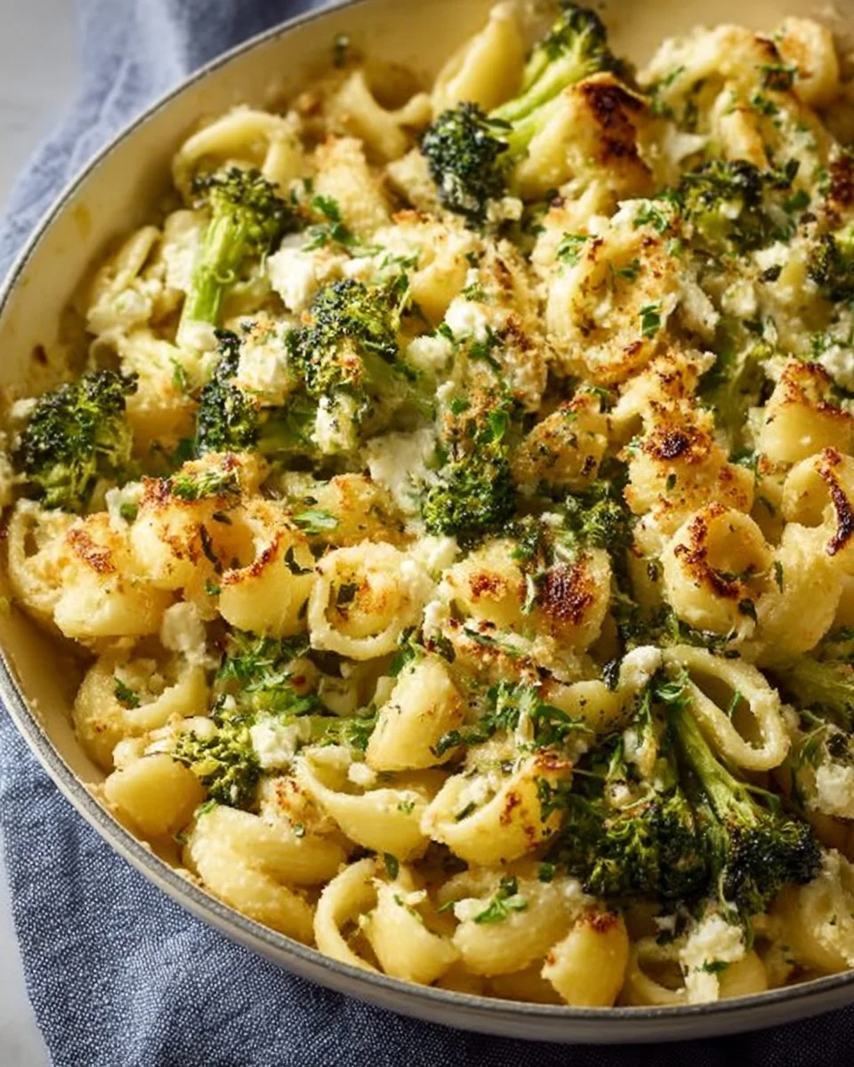 Baked Feta and Broccoli Pasta