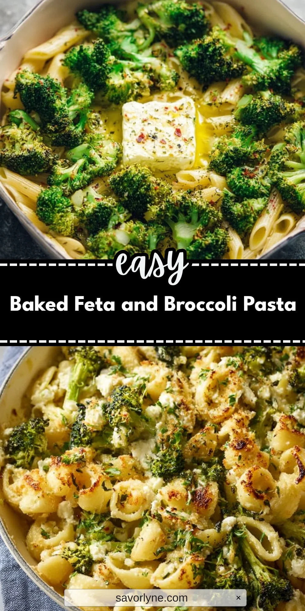 Baked Feta and Broccoli Pasta