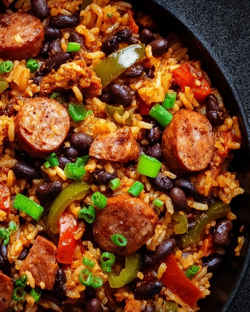 Black Beans and Rice with Sausage