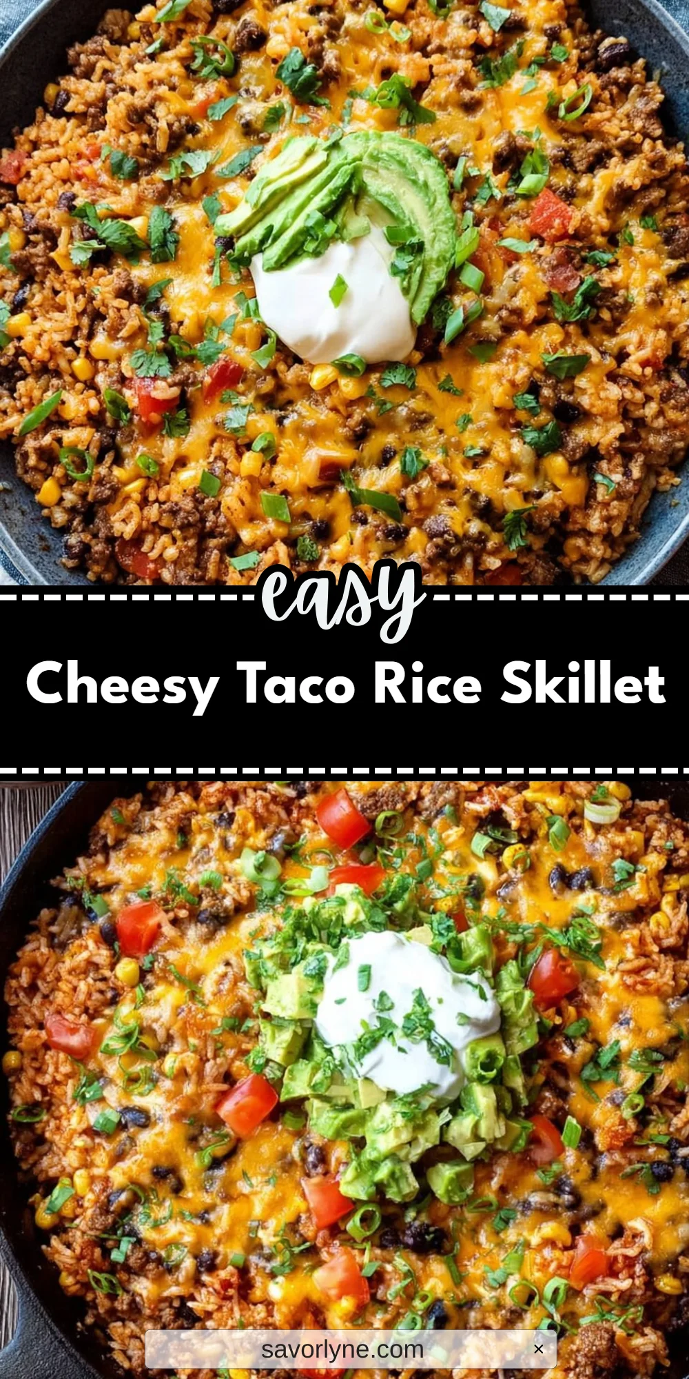 Cheesy Taco Rice Skillet