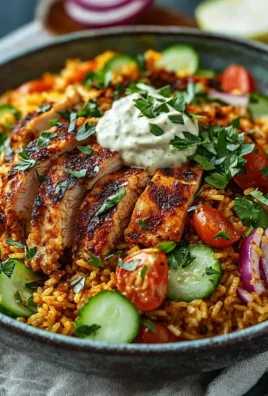Delicious Chicken Shawarma Crispy Rice Salad served in a bowl with fresh ingredients