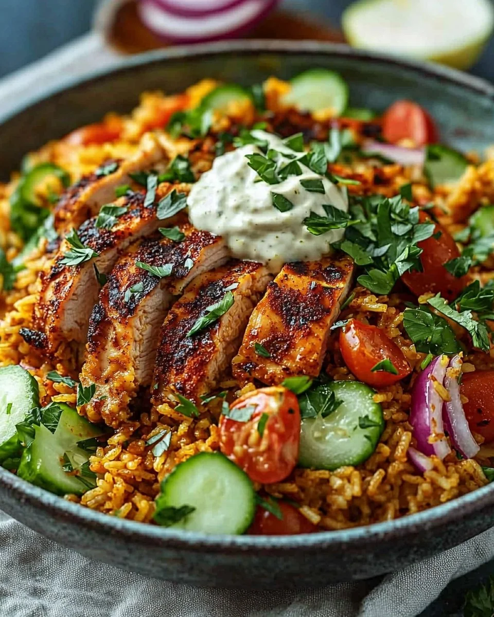 Chicken Shawarma Crispy Rice Salad – Easy Middle Eastern Dinner Recipe