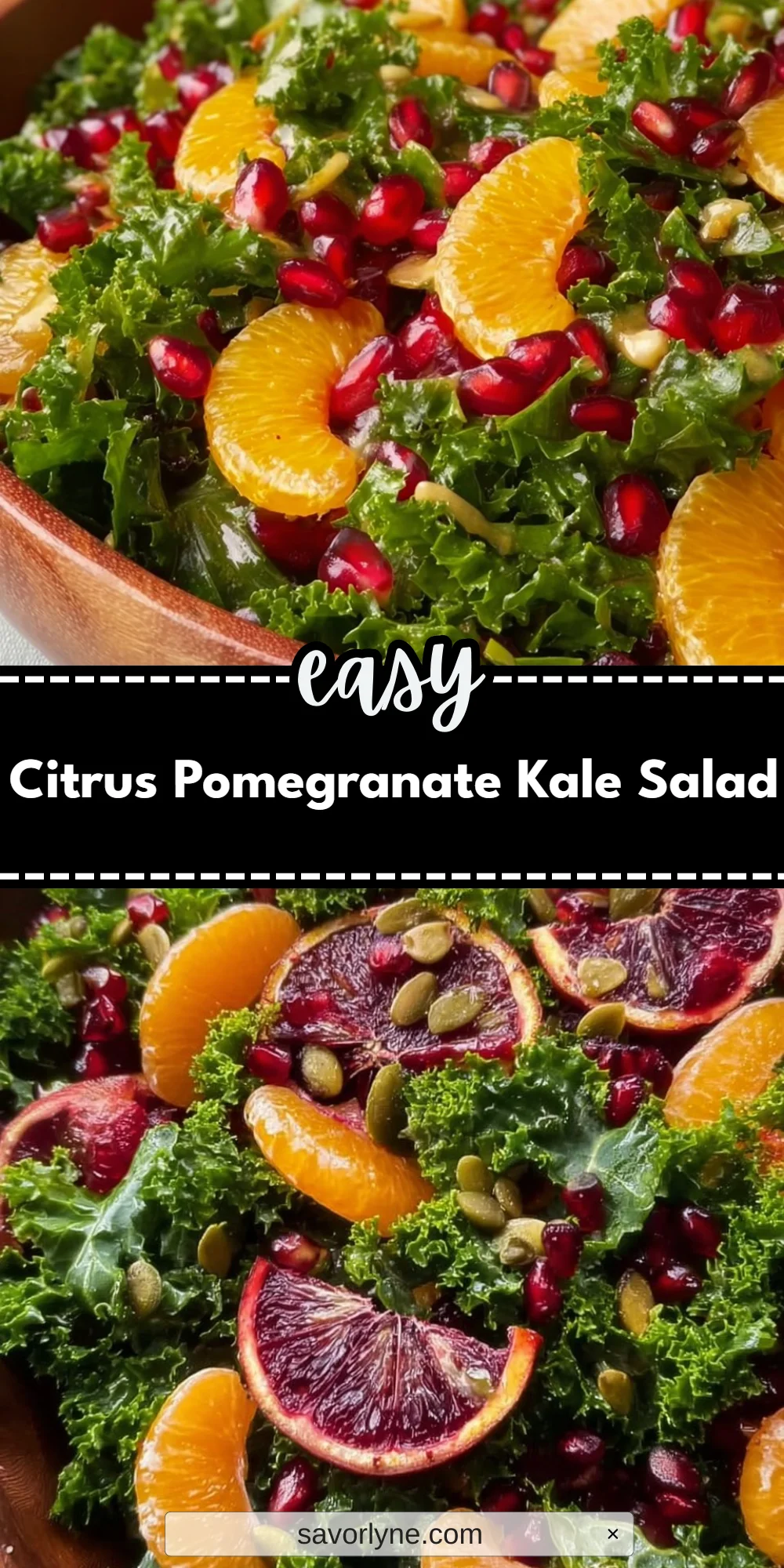 Citrus Pomegranate Kale Salad