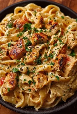 Creamy Cajun Chicken Pasta dish with vibrant colors and bold flavors