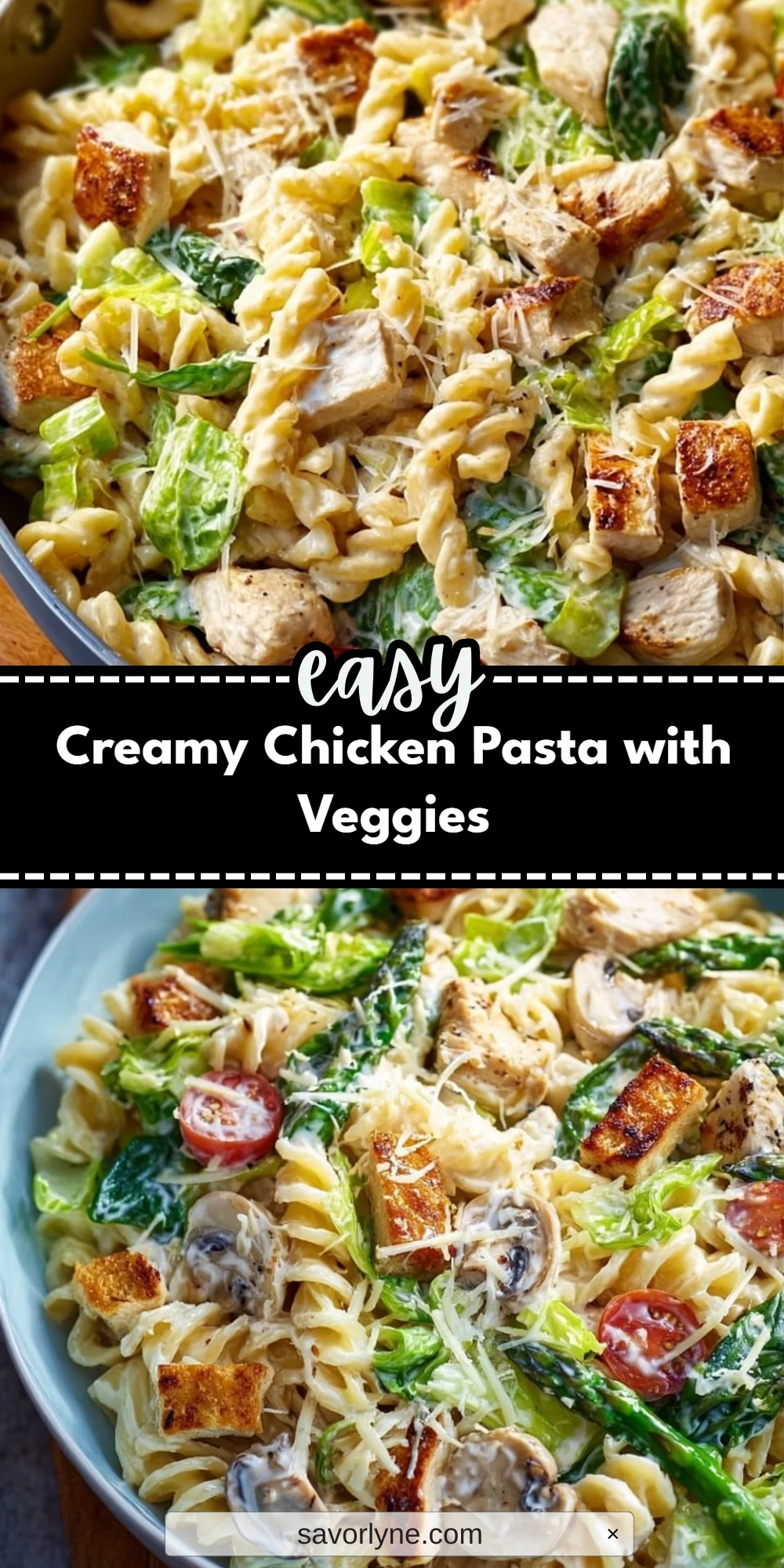 Creamy Chicken Pasta with Veggies