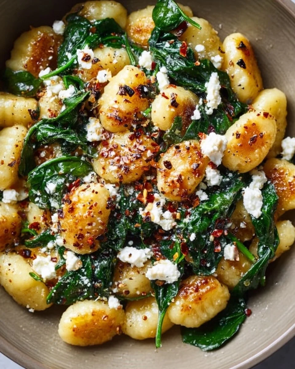 Creamy Gnocchi with Spinach and Feta