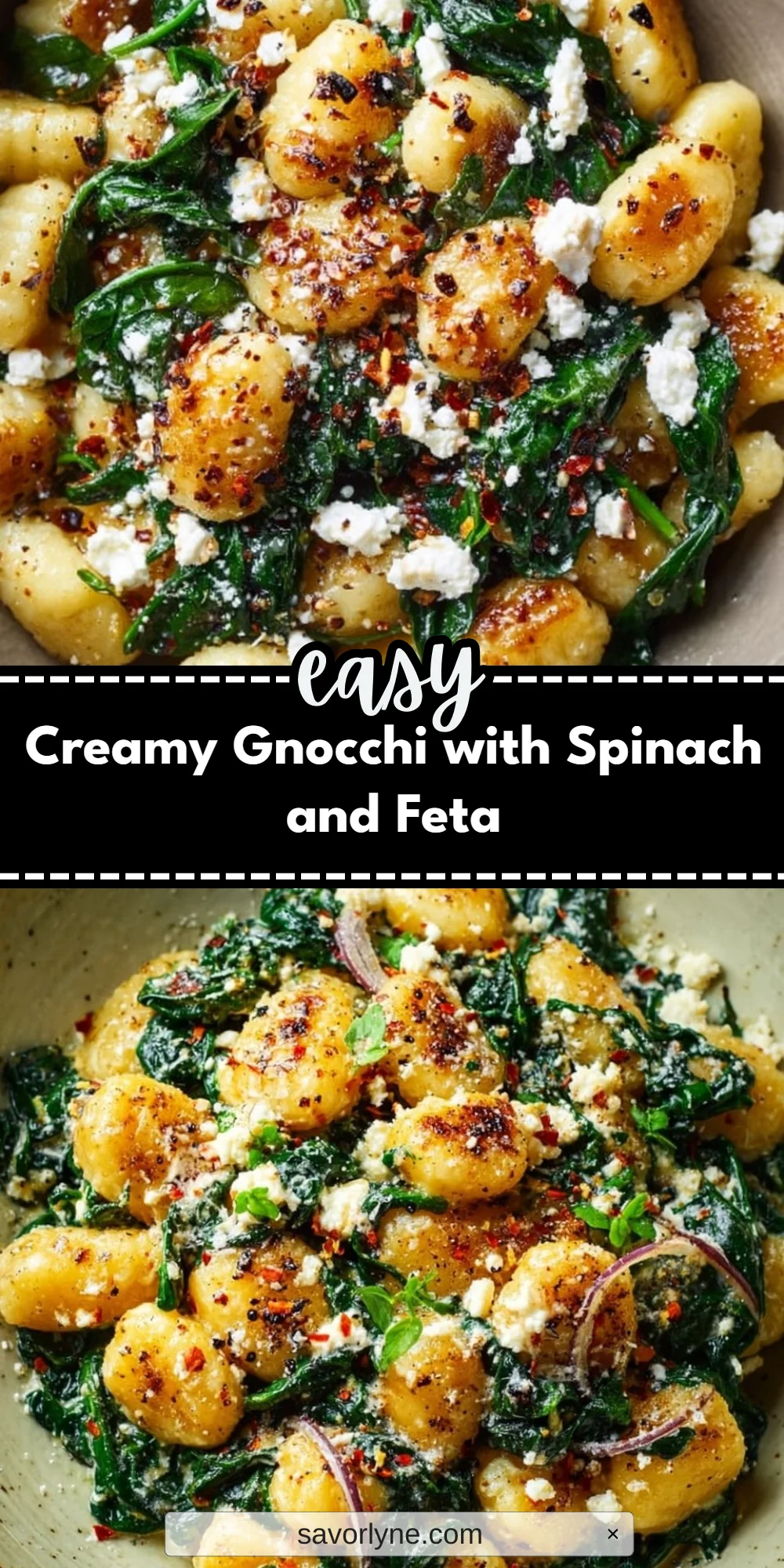 Creamy Gnocchi with Spinach and Feta