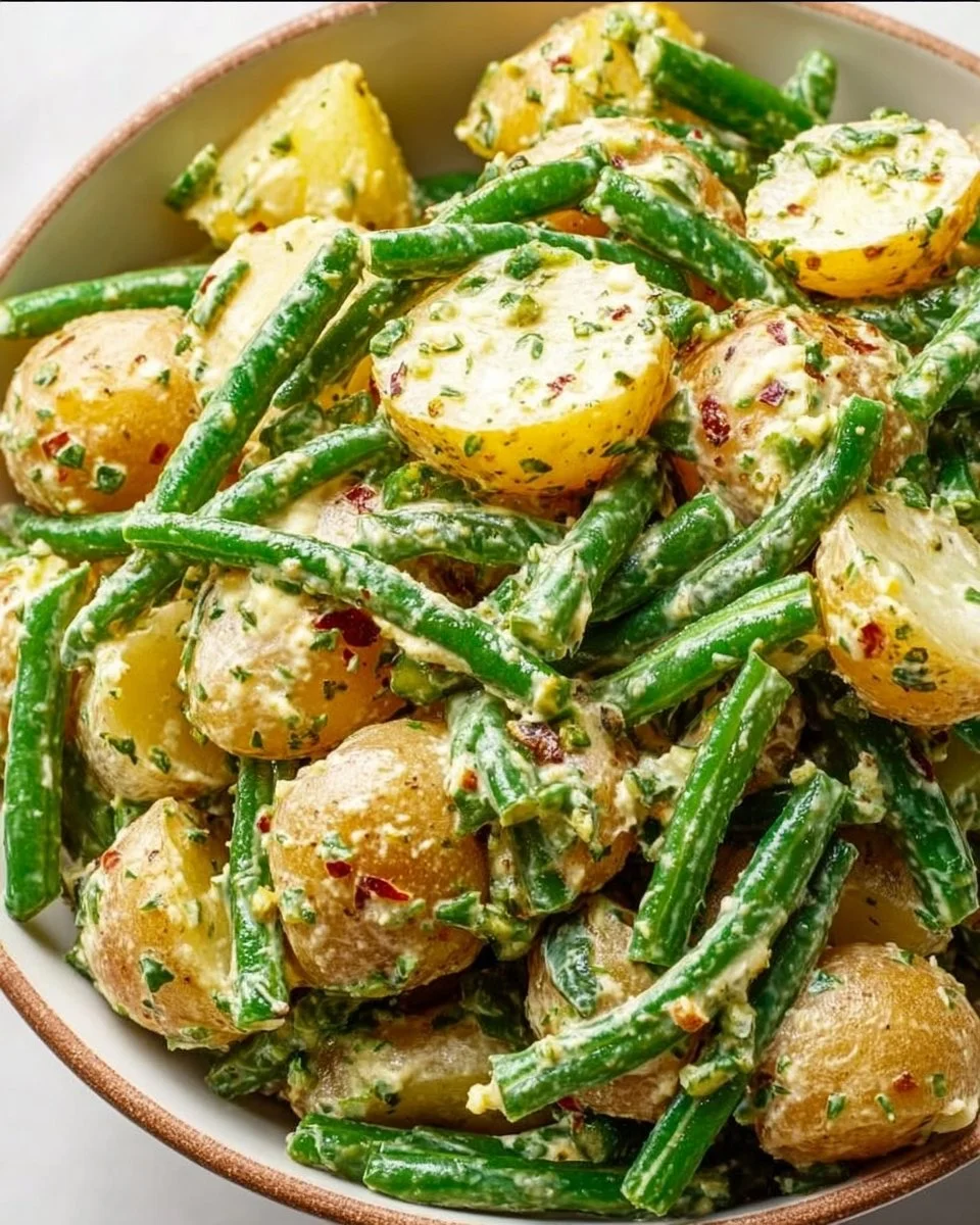 Creamy Green Bean Potato Salad