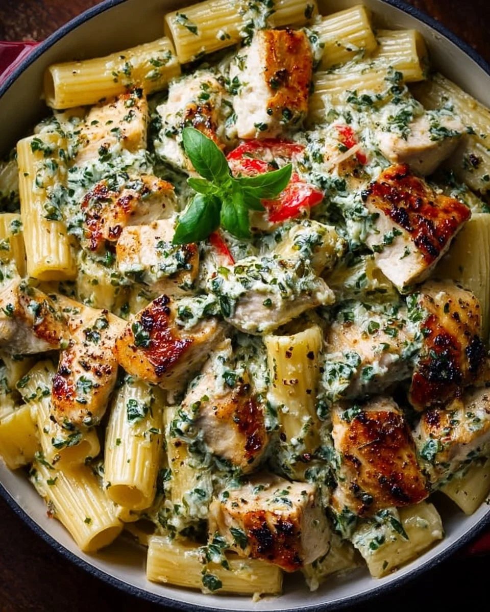 Creamy Pesto Chicken Pasta