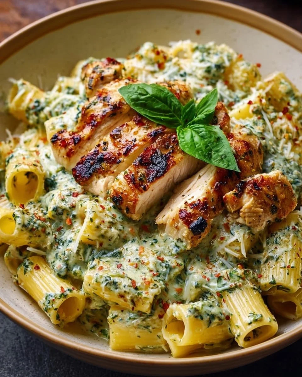 Creamy Pesto Chicken Pasta