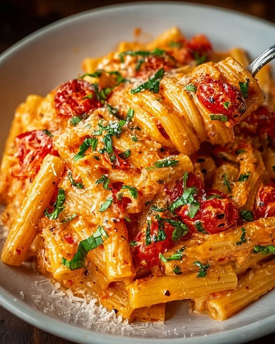 Creamy Tomato Garlic Pasta