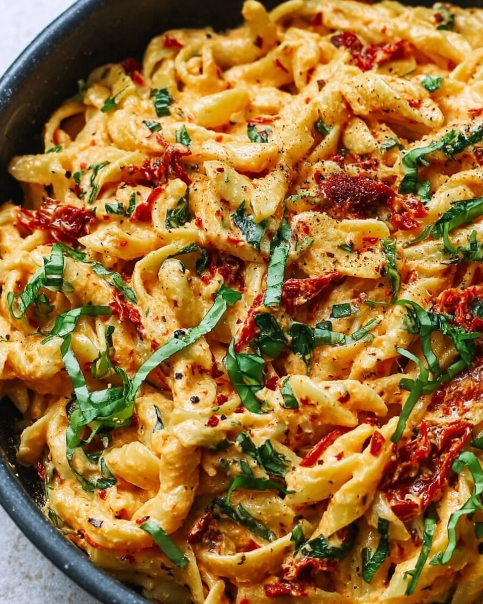 Creamy Vegan Sun-Dried Tomato Pasta