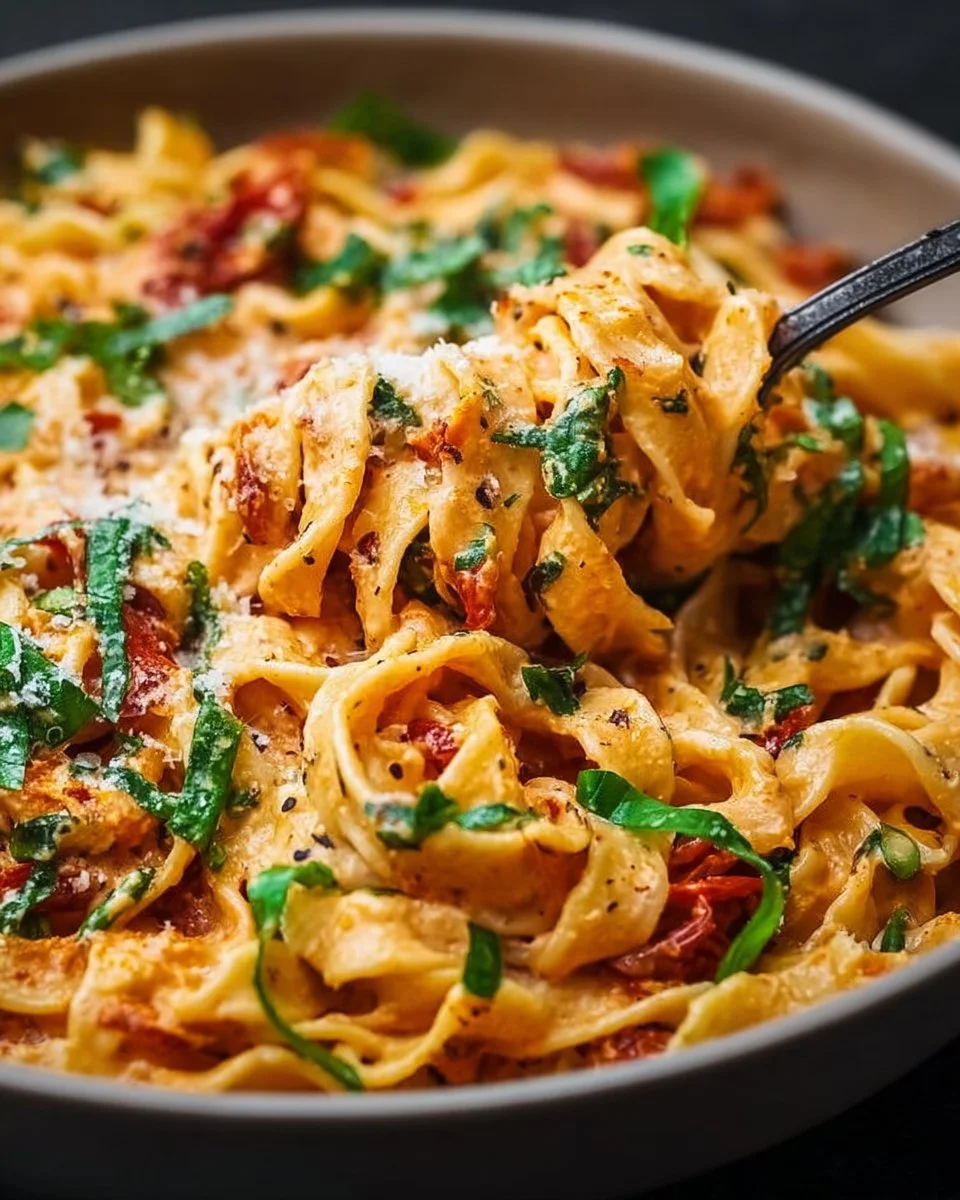 Creamy Vegan Sun-Dried Tomato Pasta