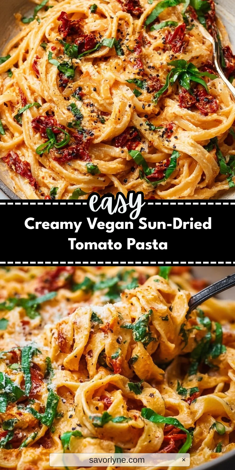 Creamy Vegan Sun-Dried Tomato Pasta