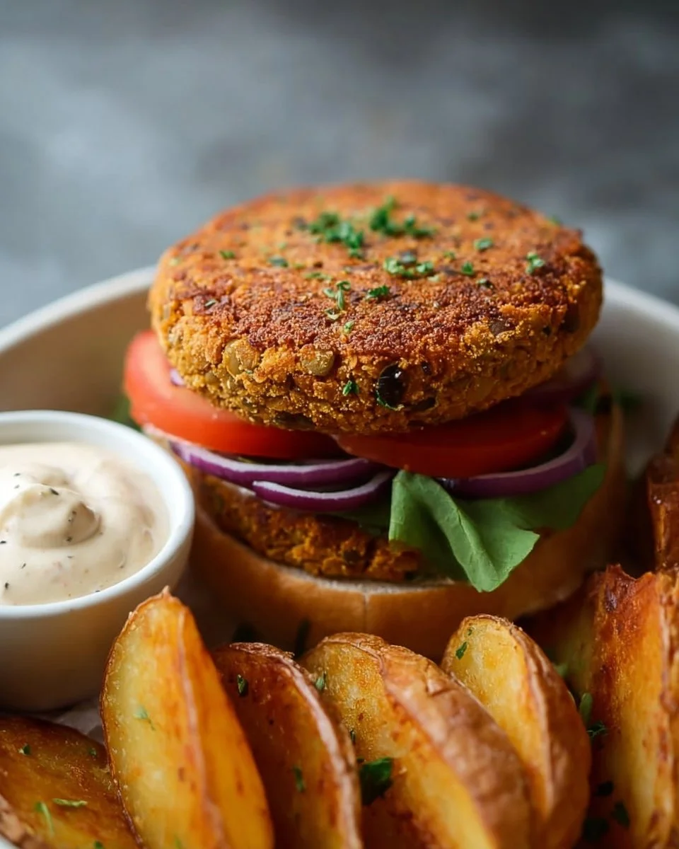 Easy 6-Ingredient Lentil Burgers