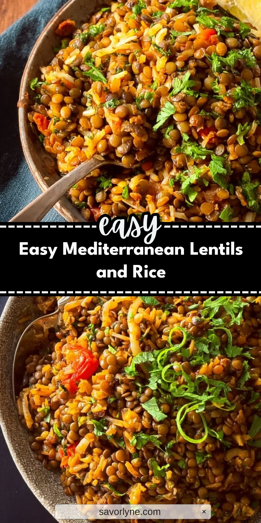 Easy Mediterranean Lentils and Rice