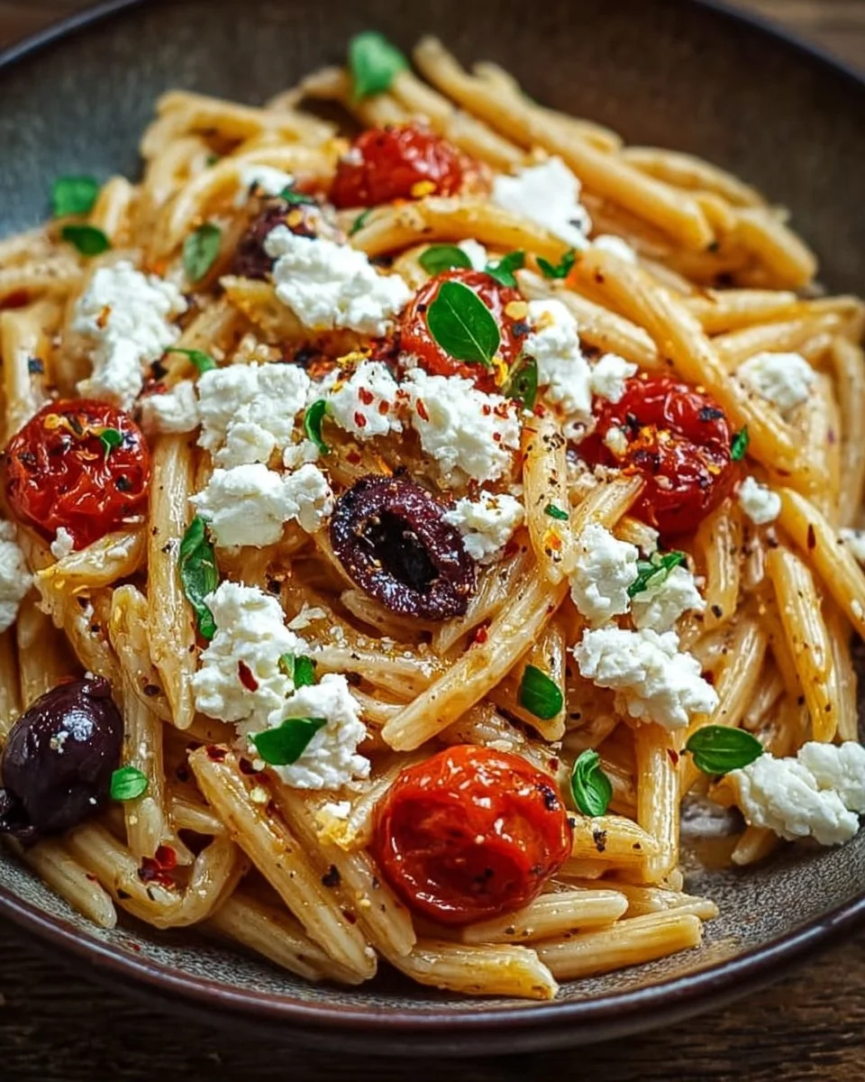 Greek Pasta with Feta