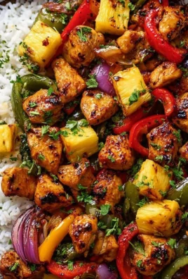 Delicious Hawaiian Chicken Sheet Pan ready to serve with vibrant vegetables