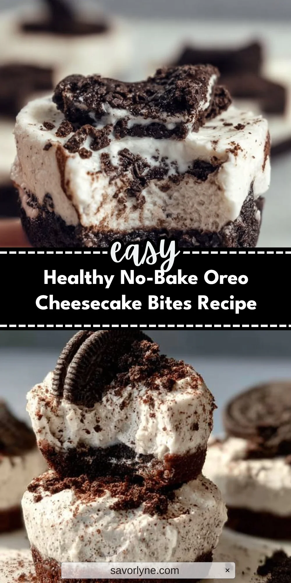 Healthy No-Bake Oreo Cheesecake Bites Recipe