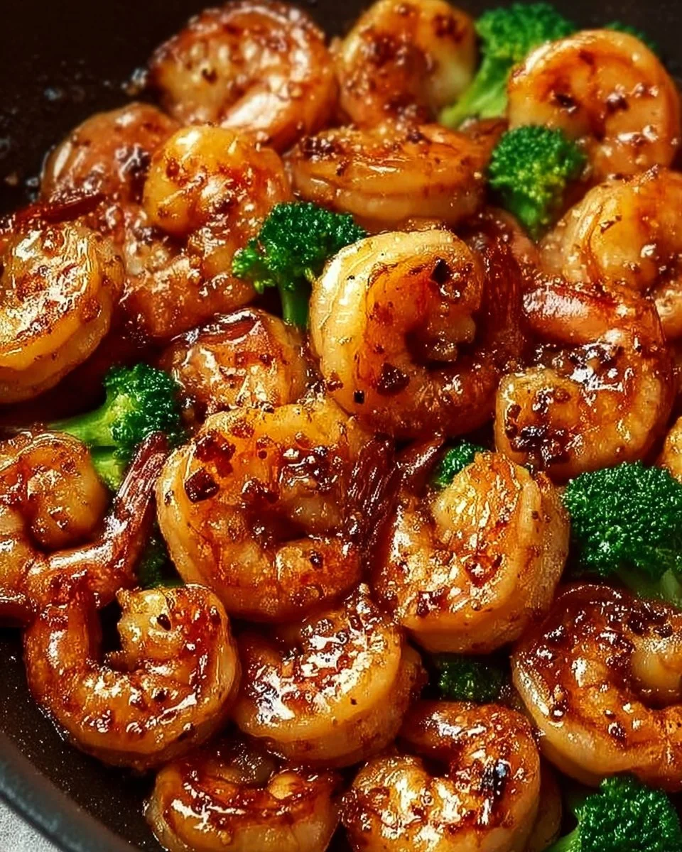 High-Protein Honey Garlic Shrimp