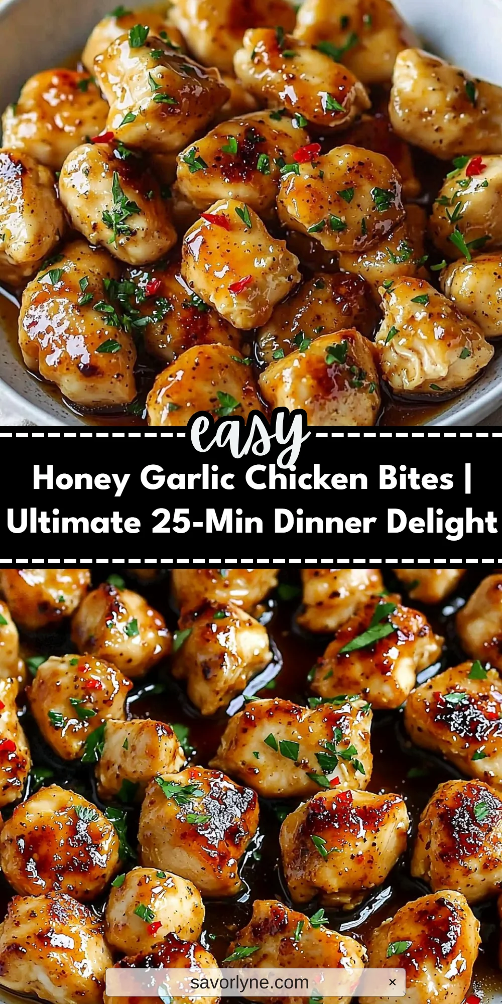 Honey Garlic Chicken Bites | Ultimate 25-Min Dinner Delight