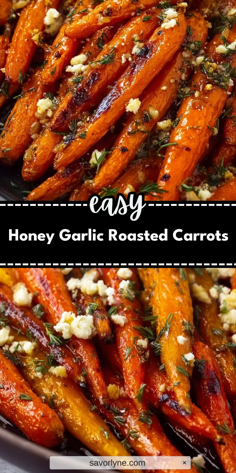 Honey Garlic Roasted Carrots