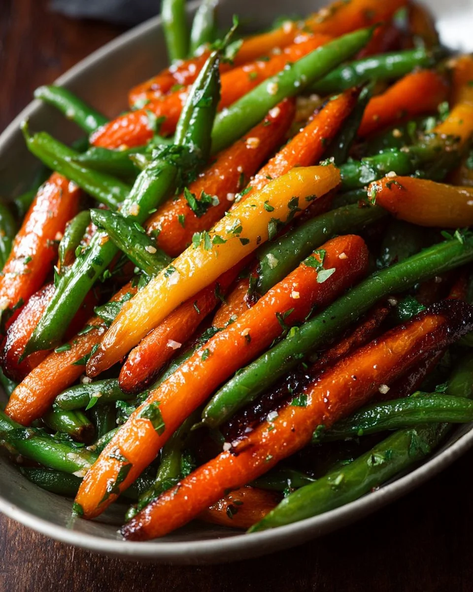 Honey Glazed Carrots & Green Beans