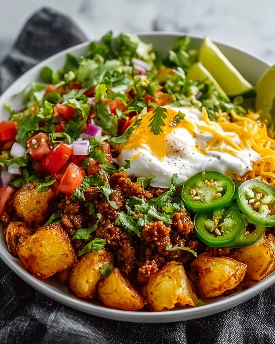 Loaded Potato Taco Bowl