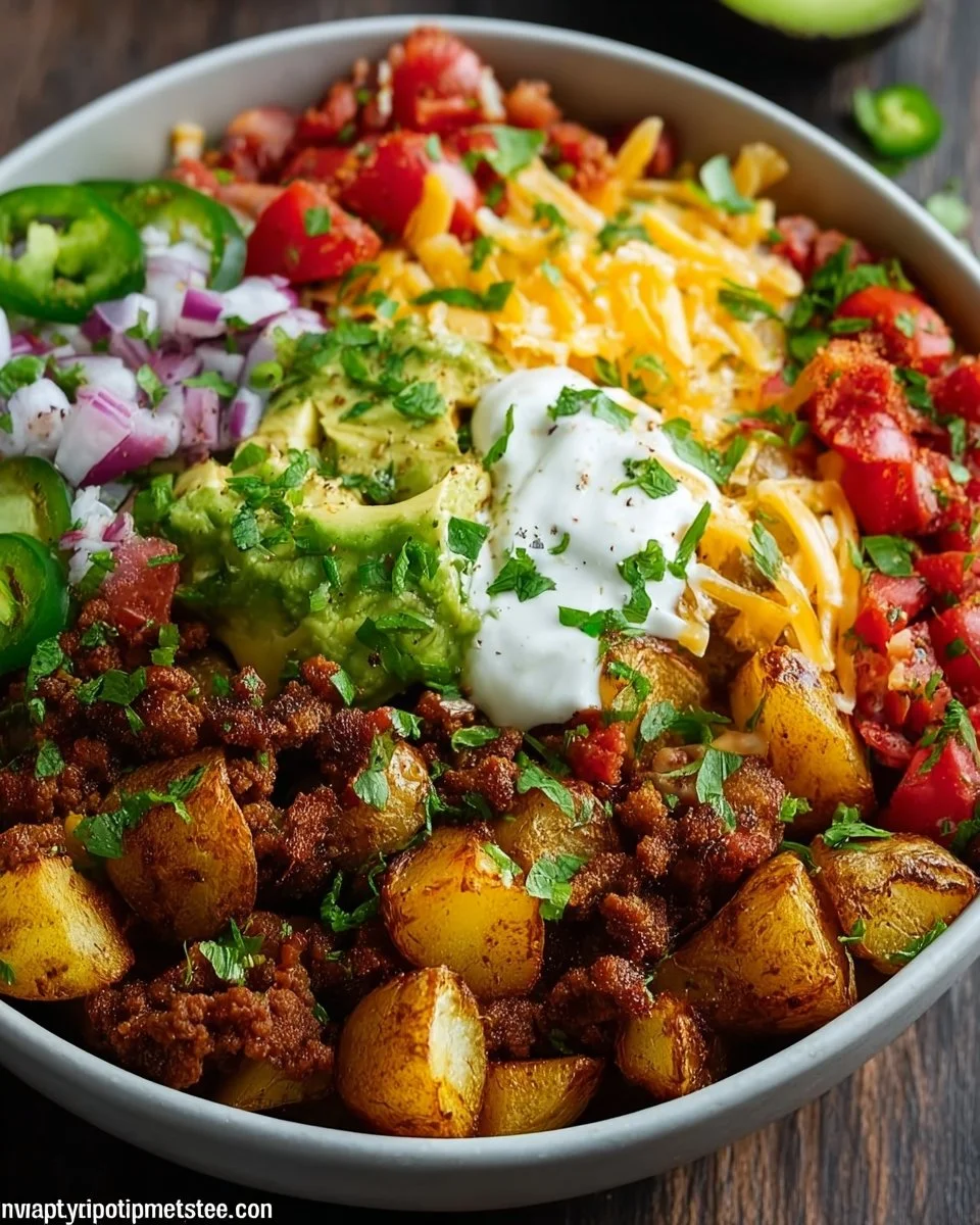 Loaded Potato Taco Bowl