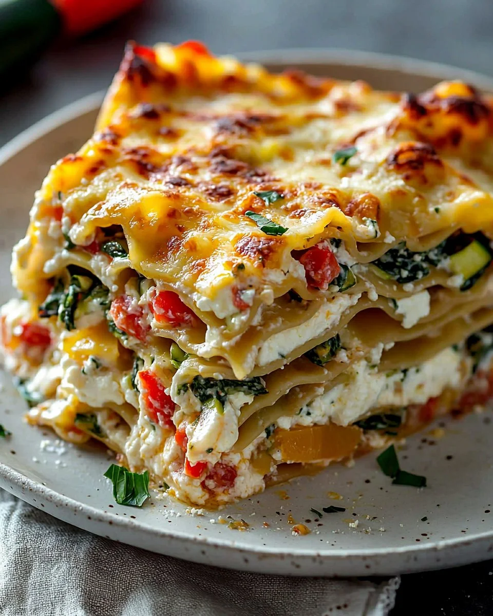 Loaded Veggie White Lasagna