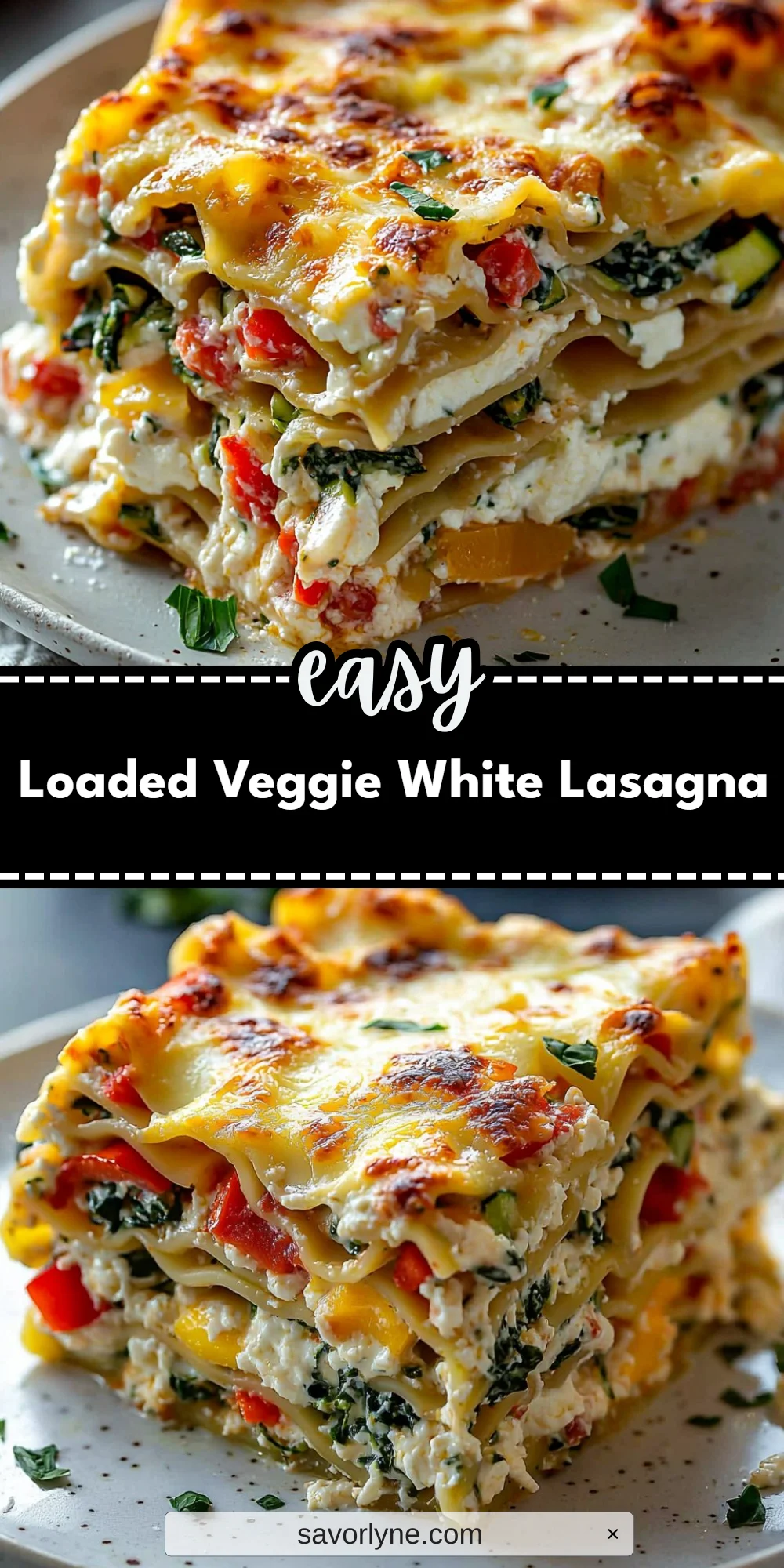 Loaded Veggie White Lasagna