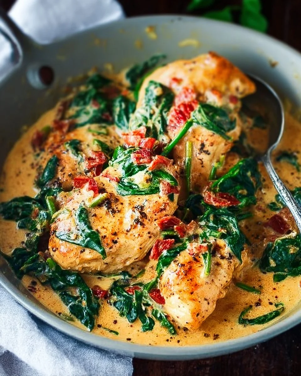 Low Carb Creamy Tuscan Chicken