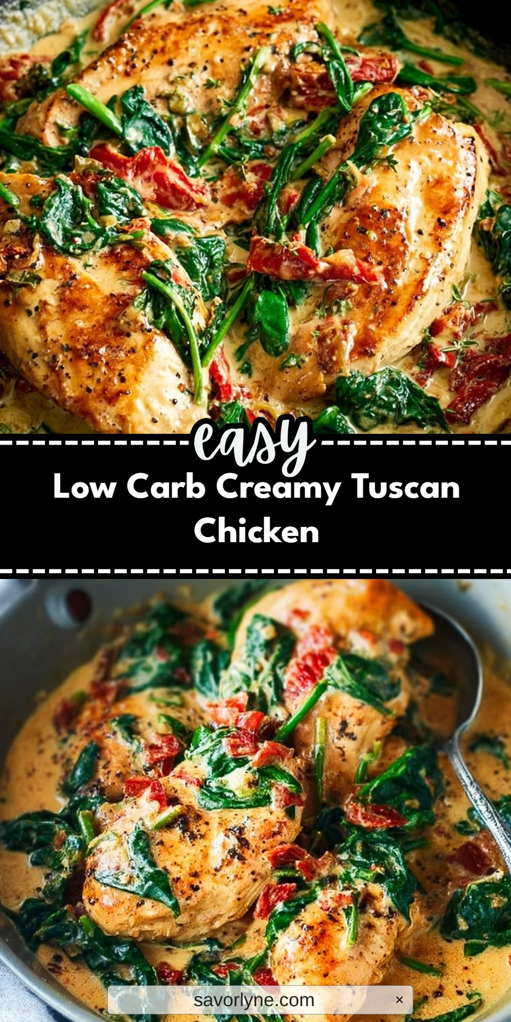 Low Carb Creamy Tuscan Chicken