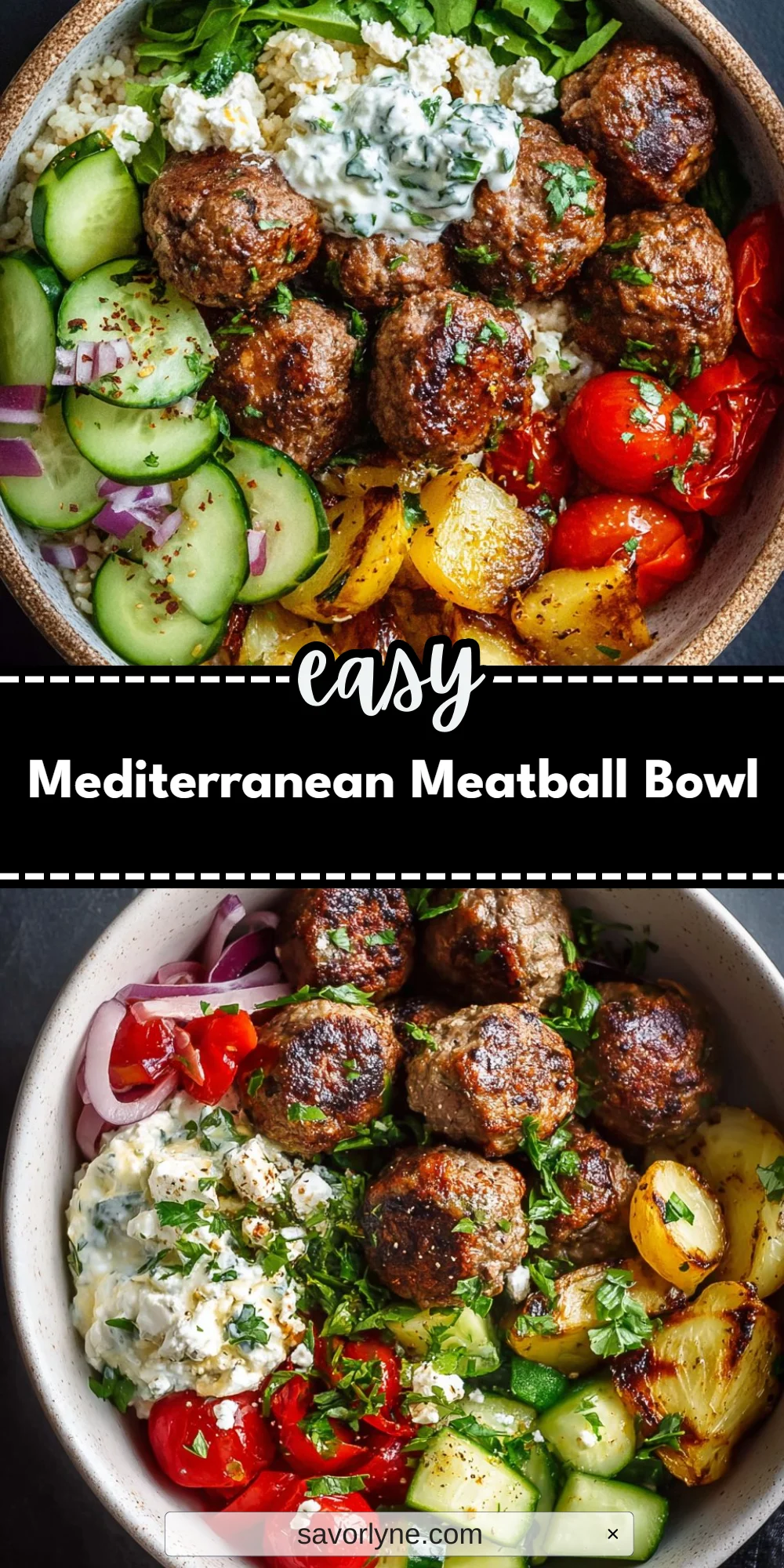 Mediterranean Meatball Bowl