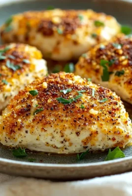 Juicy melt in your mouth chicken breast served on a plate with herbs