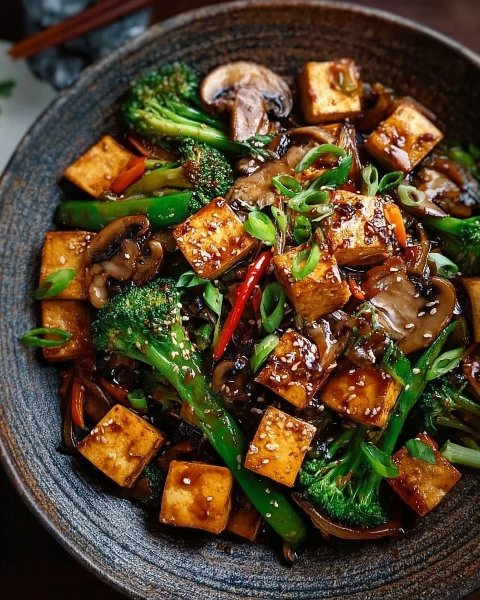 Mushroom and Tofu Stir-Fry