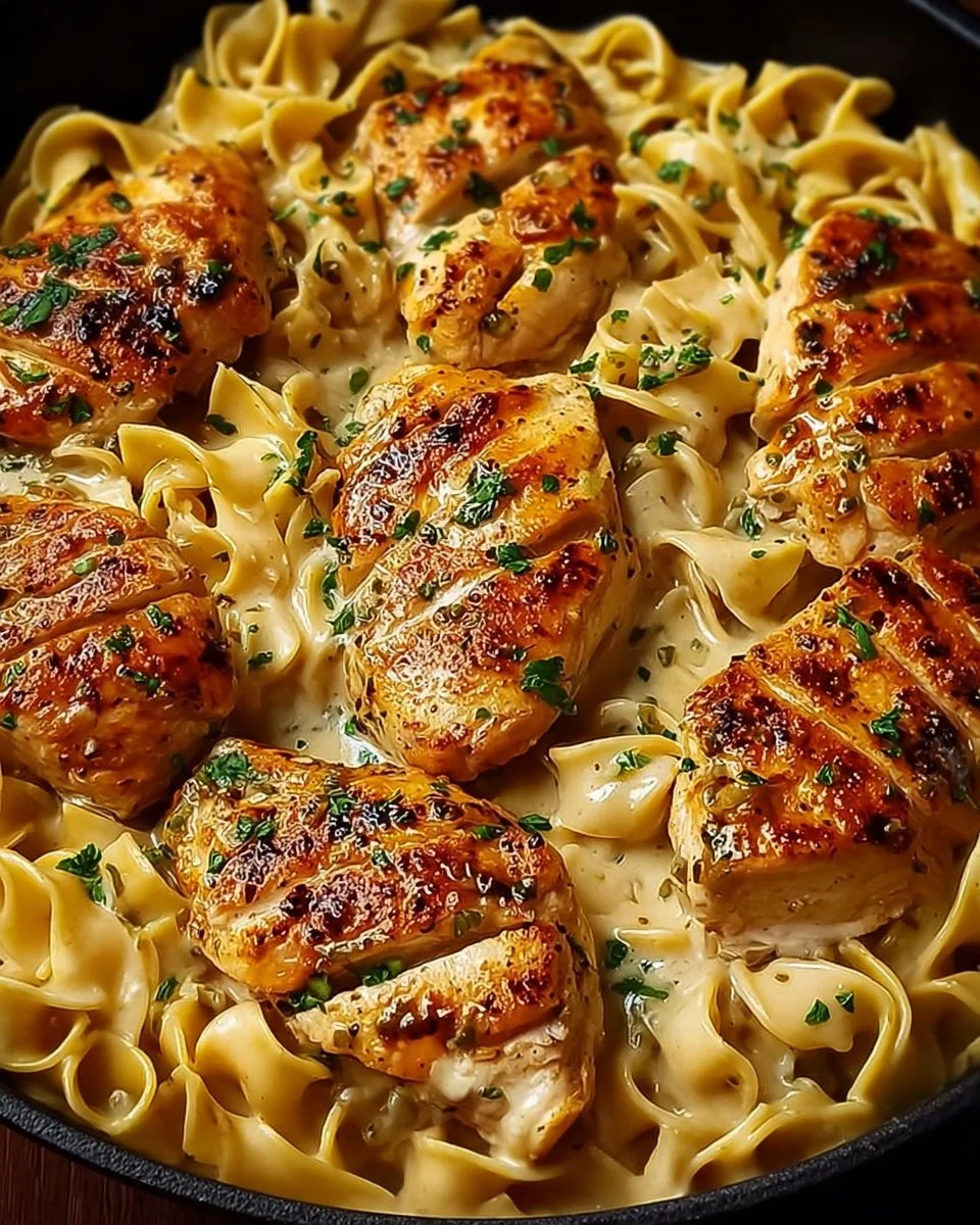 One-Pan Chicken with Buttered Noodles