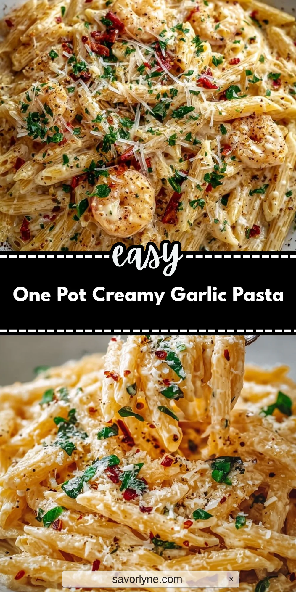One Pot Creamy Garlic Pasta