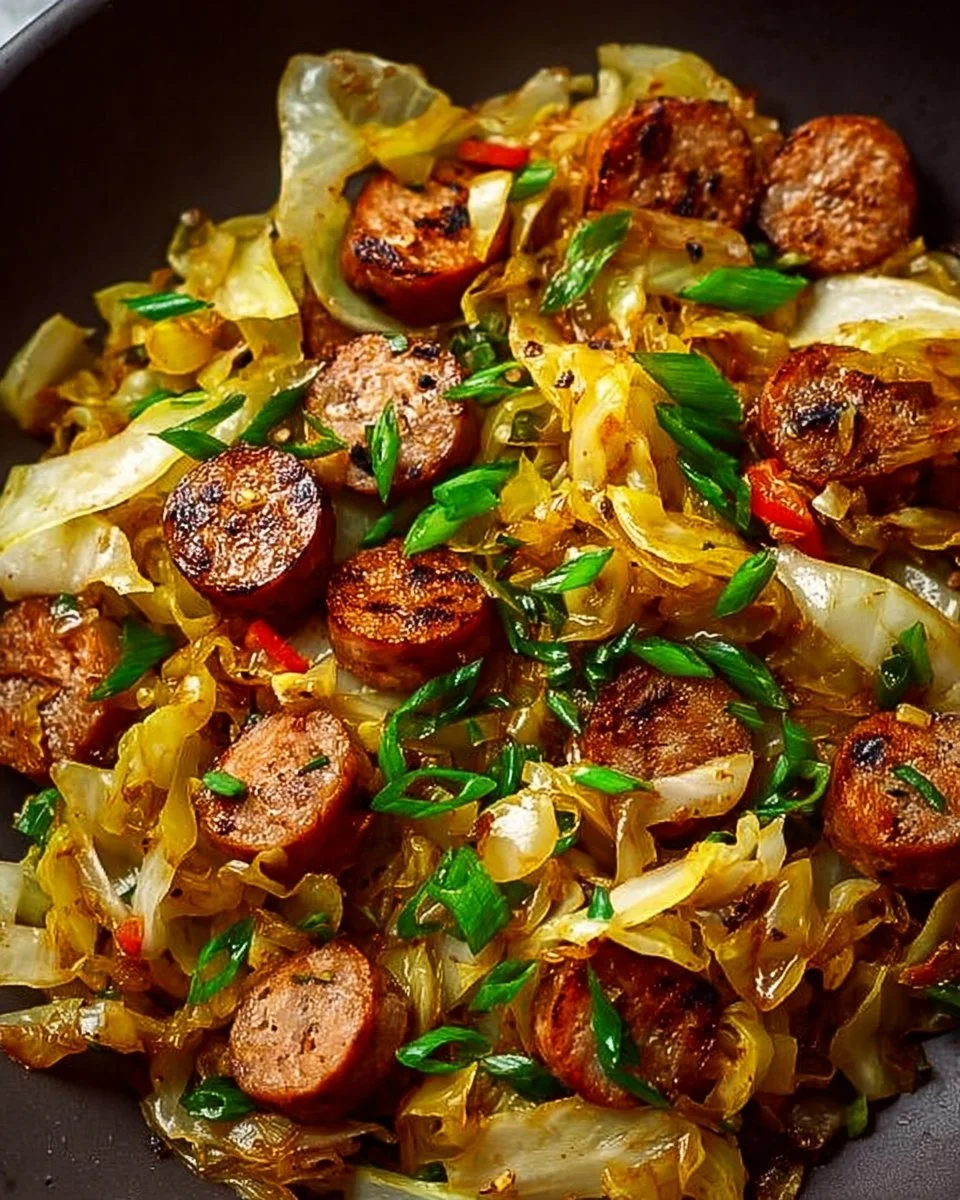 Sausage and Cabbage Stir Fry