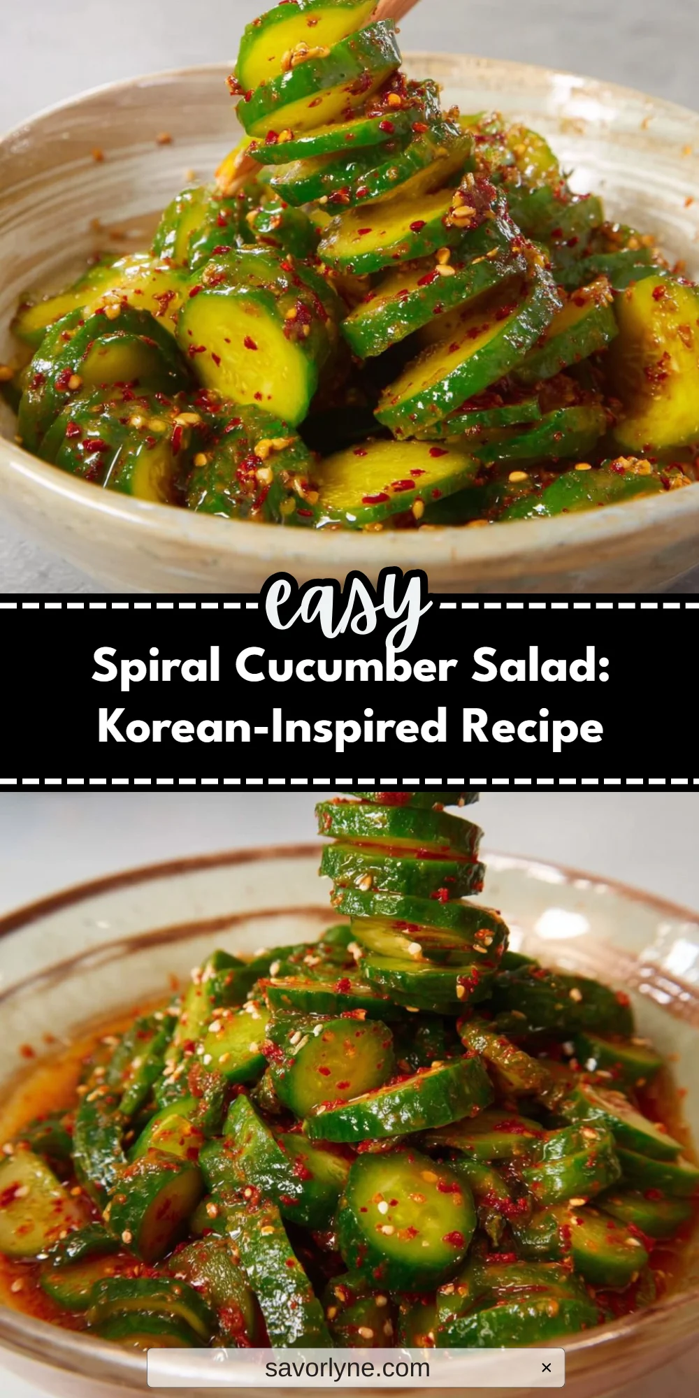 Spiral Cucumber Salad: Korean-Inspired Recipe