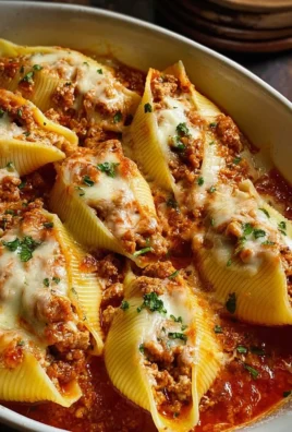 Delicious stuffed pasta shells filled with cheese and herbs