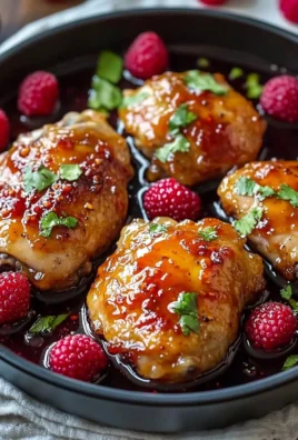 Sweet and spicy jalapeno raspberry chicken dish ready in 25 minutes.