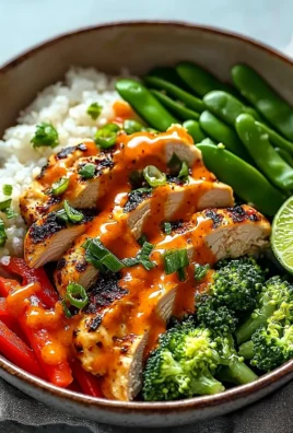 Sweet Chili Chicken Bowl with tender chicken and vibrant vegetables in a sweet sauce
