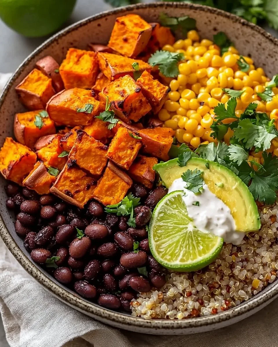 Vegan Sweet Potato Burrito Bowl