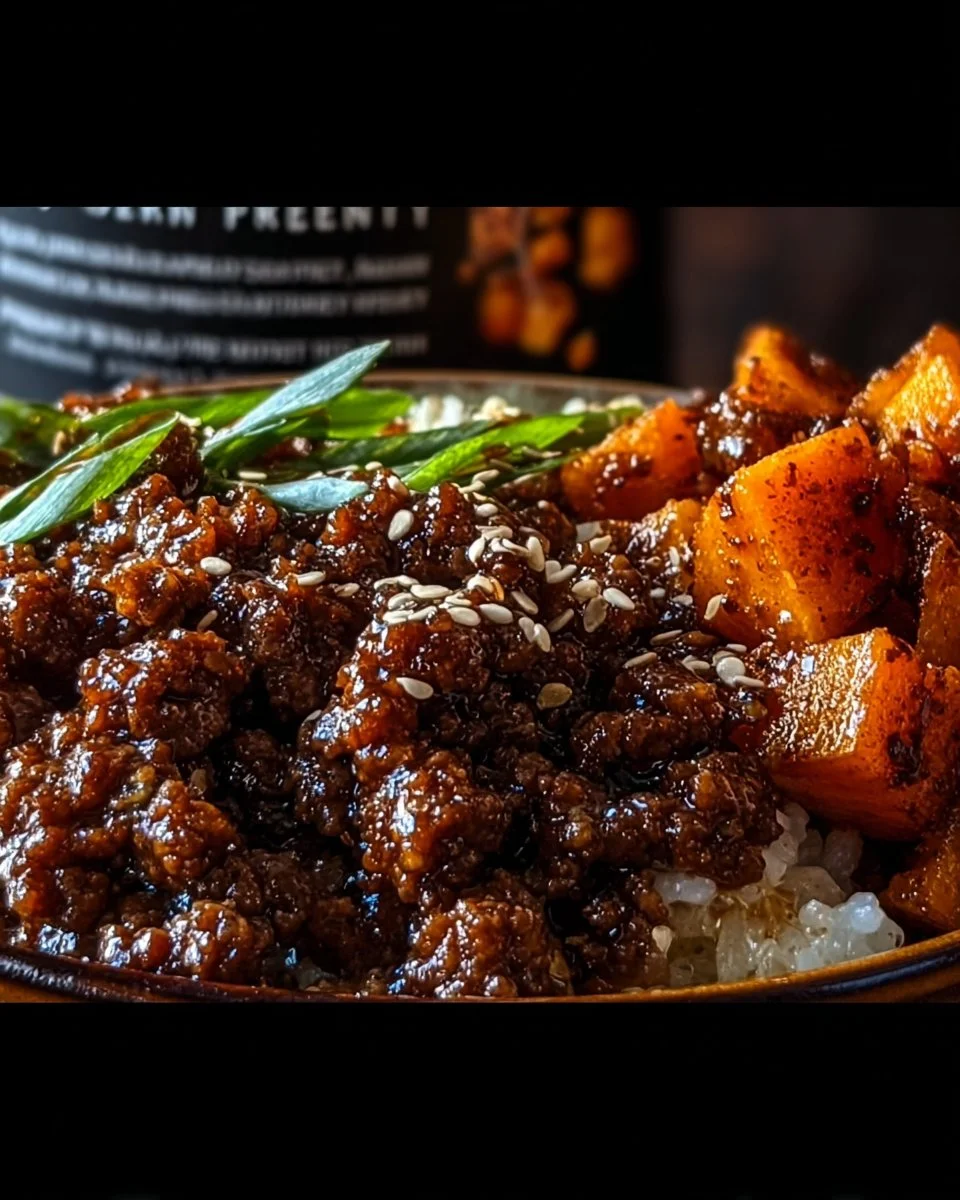 45g Protein Hot Honey Beef Bowl – Sweet & Spicy Perfection
