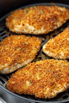 Juicy air fryer boneless chicken breast ready to serve