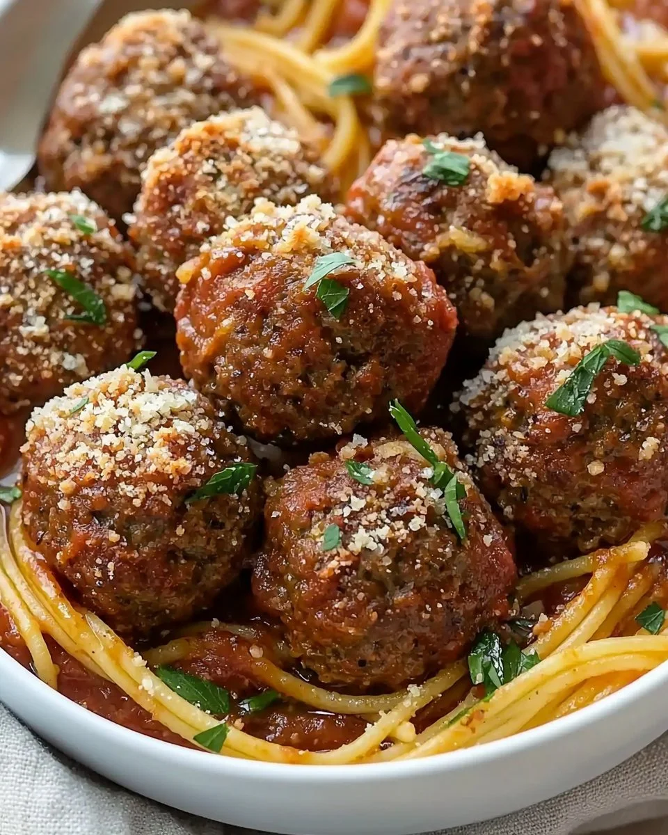 Baked Italian Meatballs