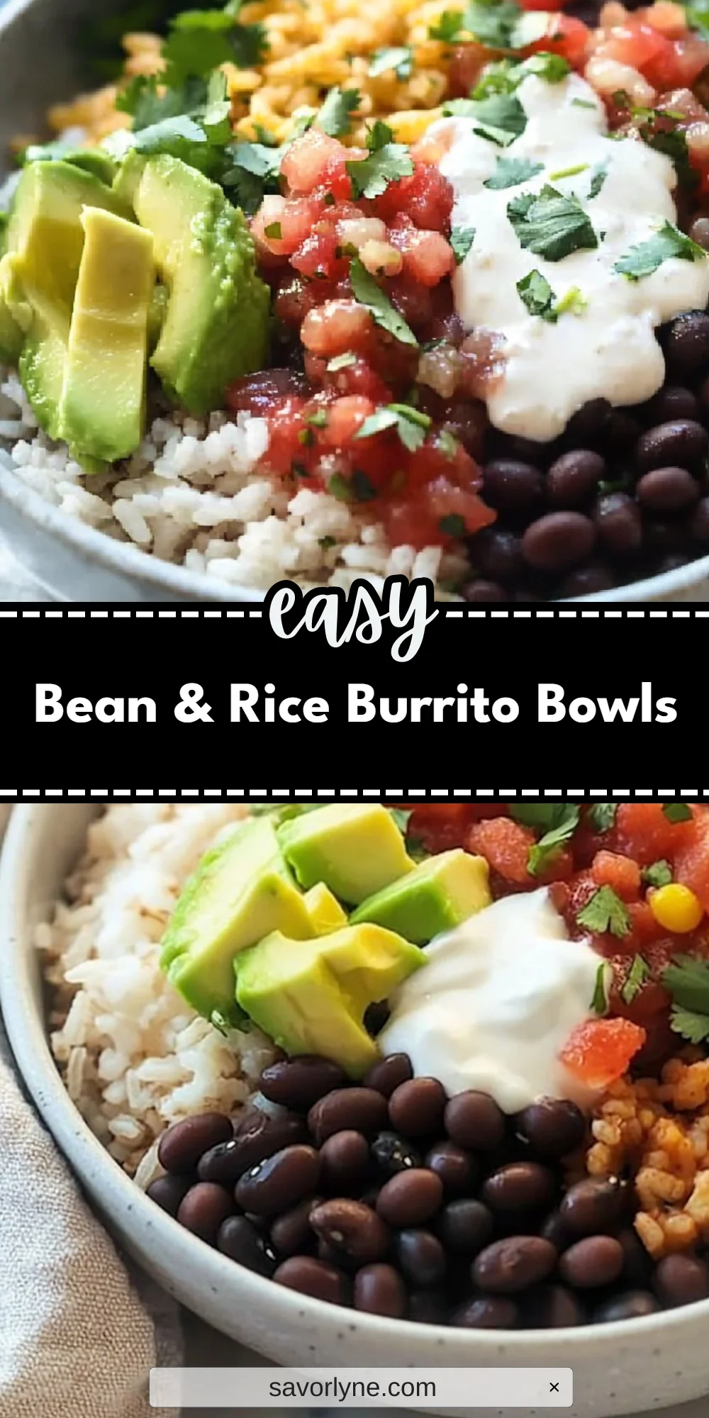 Bean & Rice Burrito Bowls