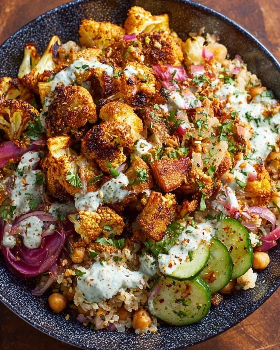 Cauliflower Shawarma Bowl (Easy Sheet Pan Dinner)
