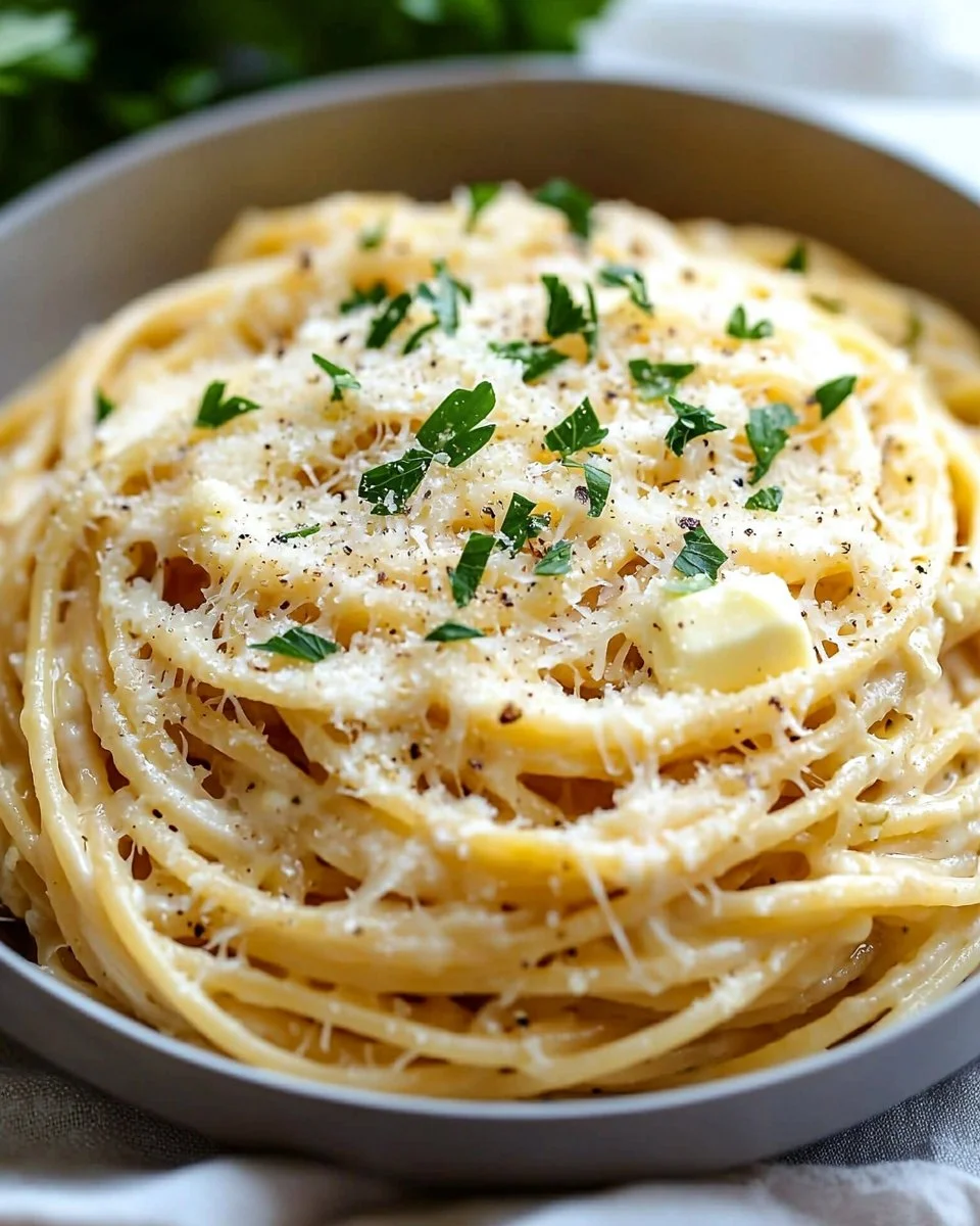 Cheesy Garlic Parmesan Spaghetti